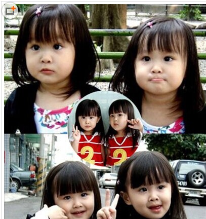 双胞胎姐妹可爱发型推荐 这对姐妹花非常